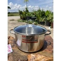 ราคา หม้อสแตนเลส fissler ขนาด5.7ลิตรค่ะ ปากหม้อขนาด26cm สภาพสวย (44052174041)