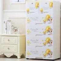 ราคา กล่องเก็บของข้างเตียงพลาสติกหนาลิ้นชักตู้เก็บการจัดเก็บหลายชั้นเด็กทารกตู้เสื้อผ้าของเล่นห้าลิ้นชัก (41225058596)