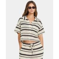 ราคา BILLABONG เสื้อเชิ้ตผู้หญิง WAVE HAZE High Sun Short Sleeve Knit Shirt 251 24B011501-BSD (26929588392)