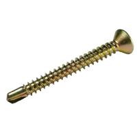 ราคา #6 F 1000 ตัว สกรูปลายสว่าน หัวเตเปอร์ ชุบรุ้ง (เบอร์6) (3751908731)