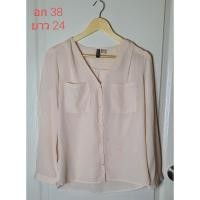 ราคา เสื้อH&M ผ้าชีฟอง มือสอง (24928412606)