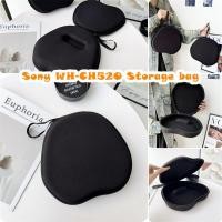 ราคา สําหรับ Sony WH-CH520 หูฟังกรณีสีดําบริสุทธิ์แผ่นรองหูฟังกระเป๋าเก็บชุดหูฟังปลอกกล่อง (57600151161)