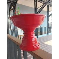 ราคา พาน พานขันหมาก พานขดไม้ไผ่สาน ขันแดง ขนาด 7,8,10,12 นิ้ว (25093254611)