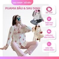 ราคา [หลากสี] ชุดคลุมท้อง, ชุดนอนคนท้องแขนยาวสําหรับหลังคลอดและให้นมสวมใส่ทําจากผ้าฝ้ายนุ่มสบาย (44174862731)