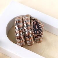 ราคา งูนาฬิกาสุภาพสตรีแสงหรูหราไล่โทนสีสร้อยข้อมือนาฬิกาสองวงกลมสร้างสรรค์นาฬิกาควอตซ์สร้อยข้อมือเฉพาะนาฬิกา (44422312111)