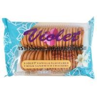 ราคา ไวโอเลต แครกเกอร์สอดไส้ครีม กลิ่นวานิลลา 165 ก.