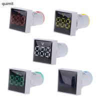 ราคา QUIM Square Voltmeter AC 20-500V Volt Meter Panel LED Digital Voltage Indicator Light (41467273663)