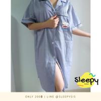 ราคา ชุดนอนแบบเดรสผ่าหน้า สีกรมท่า ลายทาง Paul Frank (1264137291)