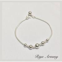 ราคา สร้อยข้อมือเงินแท้100% (1237415518)