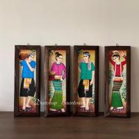 ราคา [สุ่มลาย] แผ่นป้ายไม้สักเพ้นท์ลาย แขวนผนัง แต่งห้อง แต่งร้าน (20029192488)