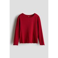 ราคา H&M(เอชแอนด์เอ็ม) เสื้อยืดแขนยาวแบบ jersey เด็กผู้หญิง 1212699_13 (42073034413)