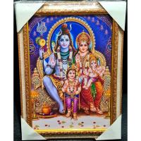 ราคา พระศิวะปางครอบครัว ขนาดพร้อมกรอบ 13x10นิ้ว (5459026548)