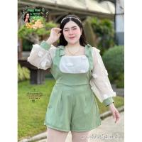 ราคา ฮ712 จั๊มปอมโซคิวท์ขาสั้น จั๊มสูทสาวอวบ จั๊มสูทขาสั้นสาวอวบ ชุดขาสั้นสาวอวบ จั๊มสูทคนอ้วน ชุดไปเที่ยวสาวอวบ ชุดคนอ้วน (22033989289)