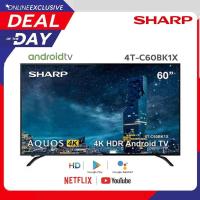 ราคา SHARP ANDROID TV 4K SMART TV รุ่น 4T-C60BK1X Netflix Youtube Google Play Sportify สั่งงานด้วยเสียงได้ ขนาด 60 นิ้ว (16237621601)