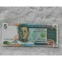 ราคา ธนบัตรประเทศฟิลิปปินส์ 5 Piso ปีค.ศ.1898-1901 (20250158978)