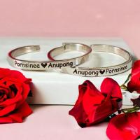 ราคา กำไลสแตนเลสแท้สลักชื่อฟรี(แจ้งคำสลักทางแชท) (618802177)