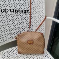 ราคา กระเป๋าสะพายกุชชี่วินเทจมือสองของแท้ขายตามสภาพมือสองใบนี้สวยสีน้ำตาลสายยาว Gucci Vintage (19128760861)