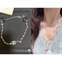 ราคา ของแท้ 25P Chanel สีสันดาว Rhinestone สร้อยคอมุกคู่สร้อยคอ (28385789601)