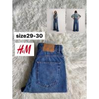 ราคา H&M Wide Leg Jeans แท้% มือสอง (27520725336)