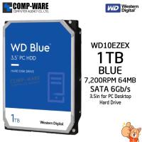 ราคา WD Blue 1TB Desktop Hard Drive SATA 6Gb/s 7200RPM 64MB Cache 3.5Inch - WD10EZEX (รับประกัน 3 ปี) (18756948033)