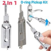 ราคา Ss001 สแตนเลสสตีลตัวถอดรหัสกุญแจ 2 In 1 Precision Hook & Pick ชุดล็อคถอดรหัส O-ring Pickup Kit ซ่อมบํารุงรักษา Han (57700199947)
