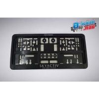 ราคา (ของแท้) กรอบป้าย ป้ายทะเบียน สีดำ แท้ จากศูนย์ มาสด้า mazda SKYACTIV สินค้า 1 ชุด มี 2 ชิ้น หน้าและหลังรถ ใช้ได้ทุกรุ่น (18669154857)