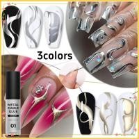 ราคา มีสินค้าในสต๊อกXeijayi Metallic Silver Painting Liner Gel Polish Super Bright 3 สี Mirror Gel Nail Polish 5ml/ขวดRichBout (40555767856)