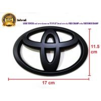 ราคา *แนะนำ* โลโก้ Toyota ฝากระโปรง สีดำขนาด 17 x 11.5 ใส่หน้ากระจัง Vigo และ Fortuner Champ มีกาวสองหน้า แปะด้านหลัง (23842965948)