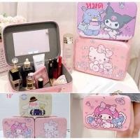 ราคา กล่องใส่ของ กระเป๋าเครื่องสำอาง กระเป๋าใส่ของ กล่องใส่เครื่องสำอางค์ลายคิตตี้ & มายเมโลดี้ สินค้าพร้อมส่ง (11898167127)