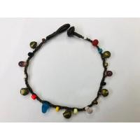 ราคา สร้อยข้อเท้าแฮนด์เมด ถักเชือกแต่งลูกปัดหินสีและกระดิ่งทองเหลือง สไตล์โบฮีเมียน (49850211998)