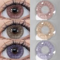 ราคา ใหม่✨คอนเทคเลนส์มินิ 1คู่/2 เม็ด คอนแทคเลนส์Seattle สีชมพู/สีน้ำตาล/สีม่วง/สีเทา คอนแทคเลนส์สี (22106521025)