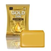 ราคา สบู่ทองคำ (24K soap) Vivi gold 24k whitening soap (20634469264)