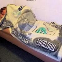 ราคา ของใช้แปลกๆ ผ้าห่มนาโน ผ้าห่มพกพา ล้านดอลลาร์แปลกผ้าห่มล้านดอลลาร์ผ้าห่มขนสัตว์สักหลาดธนบัตรตลกดอลลาร์ตุ๊กตาพรม (41875290487)