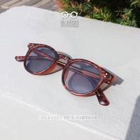 ราคา & แว่นตาทรงวินเทจ กรองแสงสีฟ้า+เลนส์ออโต้ [ มือสอง สภาพเหมือนใหม่ ] สามารถใช้ตัดเลนส์ใหม่ (41961961451)