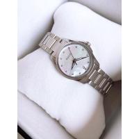 ราคา New Gucci G-Timeless Mother of Pearl Diamond Dial Ladies Watch เพชรแท้ 12 เม็ด หน้าปัดมุขขาว หน้าปัด 27 มม ประกันครบ (13141452790)