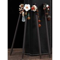 ราคา ปิ่นปักผมดอกไม้ หลากสี ปิ่นจีน ยางผูกผมดอกไม้ หลายแบบ (3442855988)