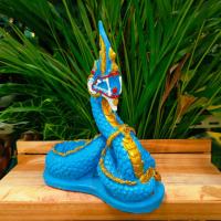 ราคา (พีพีเค)พญานาค นาคราชสีฟ้า งานลงสีประดับกากเพชร สูง25ซม.ผ่านพิธีปลุกเสกแล้วจากคำชะโนด เสริมโชคลาภเงินทองร่ำรวย (22735260706)