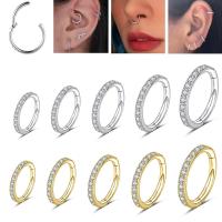 ราคา 1pc 20G/18G แหวนจมูกสแตนเลสเจาะจมูก Hoop ต่างหู 6-10 มม. Helix Conch กระดูกอ่อนเจาะต่างหู (27165831101)