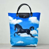 ราคา พร้อมส่ง * Longchamp x Toiletpaper Cabas (Tote M) สี Blue (28212518251)