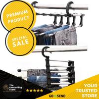 ราคา GANTUNGAN ไม้แขวนเสื้อกางเกงยีนส์ซื้อ 1 แถม 1 (27432137223)