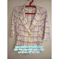 ราคา Crocodile ladies เสื้อสไตล์สูท ผ้าดี ลายชมพูม่วง มือสองสภาพดีมาก (41011545198)