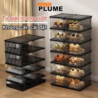 ราคา กล่องรองเท้าพลาสติกใส3-9ชั้น ตู้รองเท้าพับได้ ตู้รองเท้าพลาสติกอเนกประสงค์คุณภาพสูง มีล้อ (26427049413)