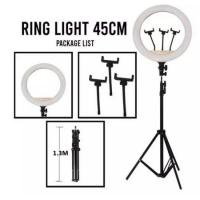 ราคา MIXIO ไฟวงแหวน 45 ซม. + ขาตั้งไฟขาตั้งกล้อง 1.3M พร้อมตัวยึด HP & Remote 3 อัน 18 นิ้ว (26865931732)