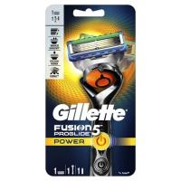 ราคา แบบใส่ถ่าน Gillette Fusion 5 Proglide Power ด้ามมีดพร้อมใบมีดโกนหนวดและถ่าน (25103076967)