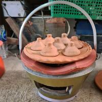 ราคา กระทะ 7 หลุม พร้อมเตา ทอดไข่นกกระทา ขนมครก ห่อหมก ใช้กับเตาแก๊สได้เลย กะทะดินเผา (9651740145)