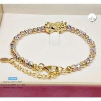 ราคา สร้อยข้อมือเงินแท้92.5% ร้อยปี่เซียะสีทอง สร้อยชุบ 3 กษัตริย์ ร้อยเม็ดเงินอิตาลี (เม็ดเงินงานอิตาลี) : TH0326 (6856578970)