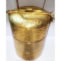 ราคา ปิ่นโตสามชั้นตอกลายดอกมะลิล้วน ดอกเล็ก signature (8398979113)