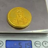 ราคา งานฝีมือโบราณจักรพรรดิ Guangxu รูปปั้น Gilt เหรียญเหรียญทองเครื่องประดับสะสม LYAJIE25816 VUSF (41913514765)