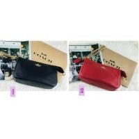 ราคา Coach แท้ ✔️ Coach คล้องมือสายโซ่หนังแท้ | Coach Large Wristlet 19 (2416381051)