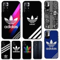 ราคา D-11แฟชั่นและหรูหรา Adidas สําหรับ Redmi Note 10 Pro Max 10S 10T 11S 11 11t Plus 11E Pro TPU ซิลิโคนอ่อนนุ่มกันกระแทกเคสโทรศัพท์สีดําหรูหรา (56950039565)